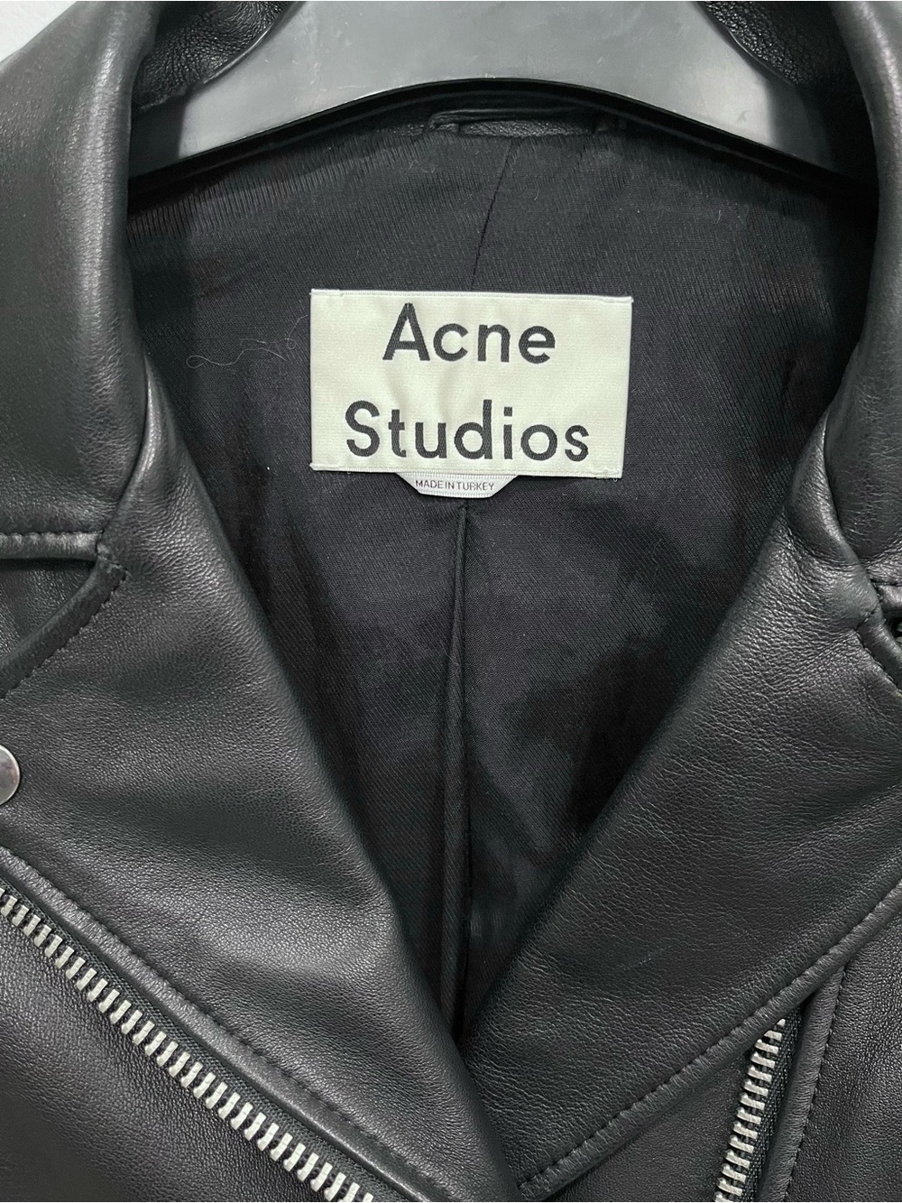 Acne Studios lamb leather biker jacket - Picture 6 of 9